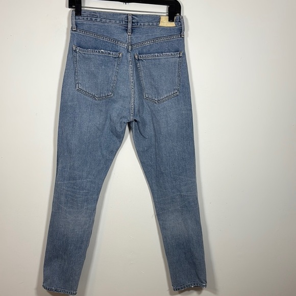 Citizens of Humanity Denim Jean 25 Liya High Rise Classic Fit Crop Distressed - Picture 4 of 8